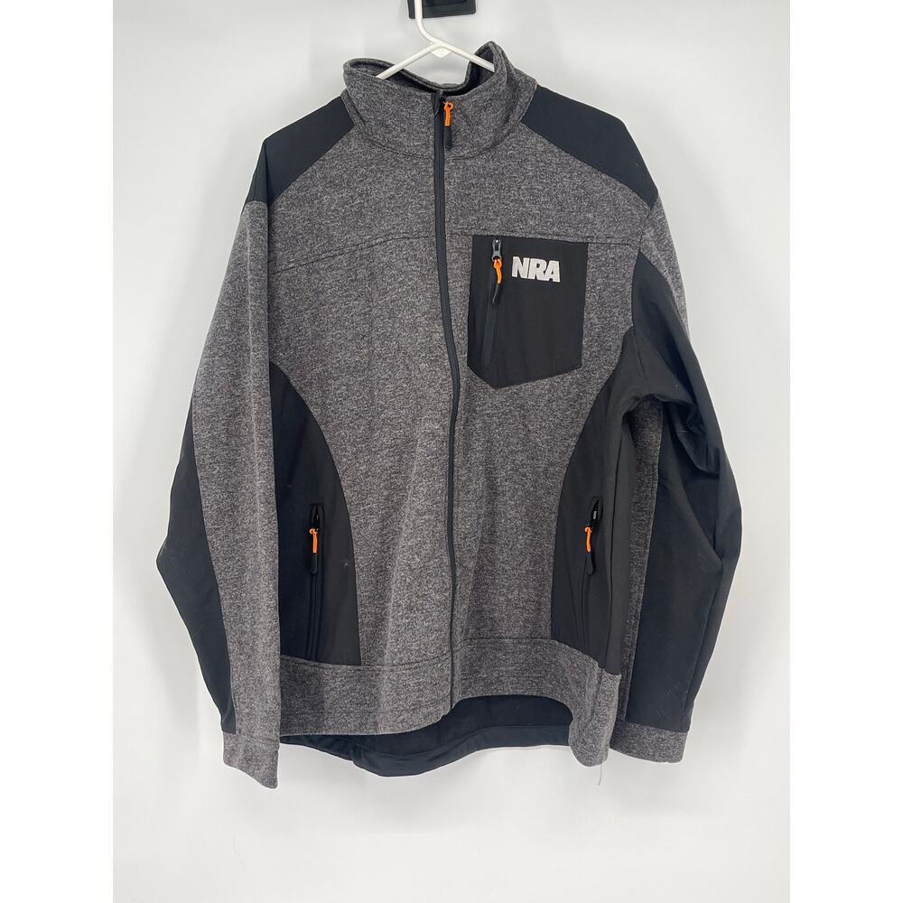 NWOT‎ NRA National Rifle Association Jacket Mens 2XL Full Zip Fleece Lined Coat